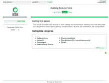 Tablet Screenshot of lists.foei.org